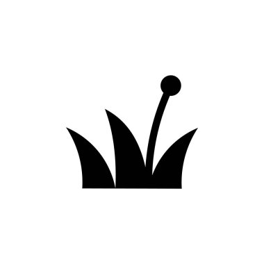 Çimen Bitkisi Doğa Simgesi Vektörü