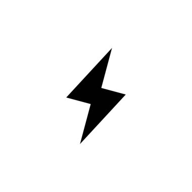 Şimşek Gök Gürültüsü Simgesi Vektörü