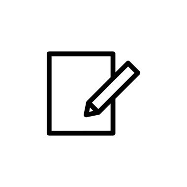 Kağıt Defteri Simgesi Vektörü Yazılıyor