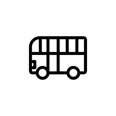 Okul Otobüsü Ulaşım Simgesi Vektörü
