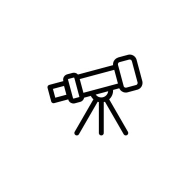 Teleskop Uzay Astronomisi Simgesi Vektörü