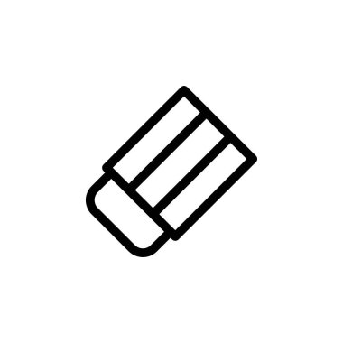 Silgi Sürtünmesi Düzeltme Simgesi Vektörü