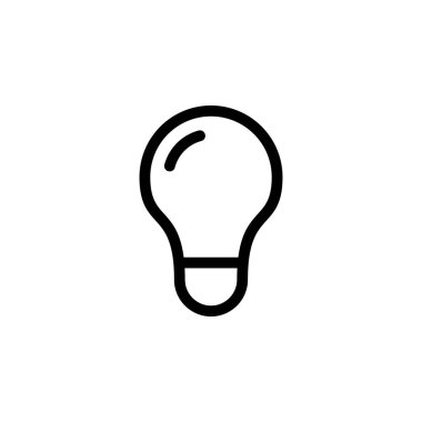 ampul fikri simgesi vektörü