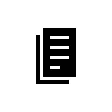 Kağıt Sayfa Belgesi Simgesi Vektörü