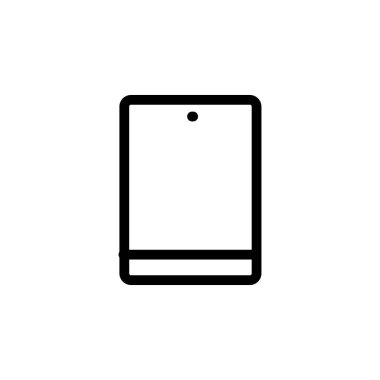 Tablet Aygıt Pedi Simgesi Vektörü