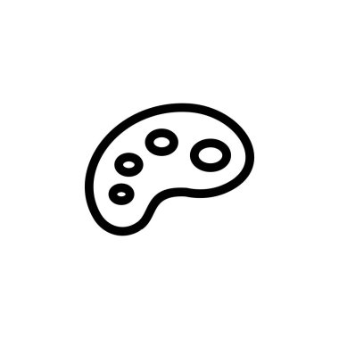 Palet Sanat Simgesi Vektörünü Boya