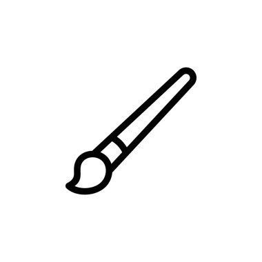 Fırça Fırçası Sanat Simgesi Vektörü