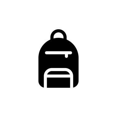 Sırt Çantası Okul Simgesi Vektörü