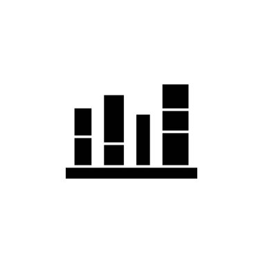 Kitaplık Kitap Kütüphanesi Simgesi Vektörü