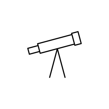 Teleskop Uzay Astronomisi Simgesi Vektörü