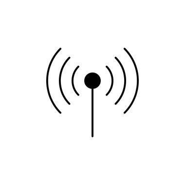 Wifi Kablosuz İnternet Simgesi Vektörü