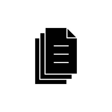 Kağıt Sayfa Belgesi Simgesi Vektörü