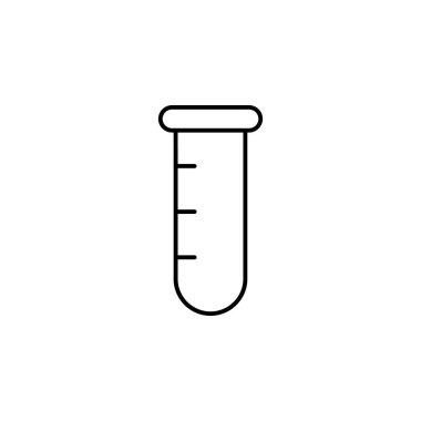 Test Tüpü Bilim Kimya Simgesi Vektörü