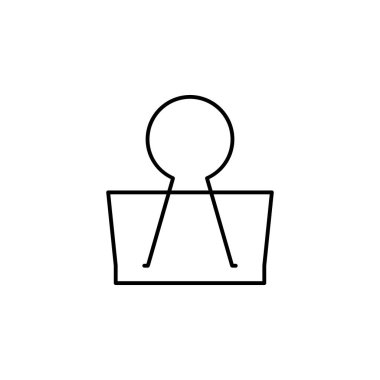 Ataç Ekleme Dosyası Simge Vektörü