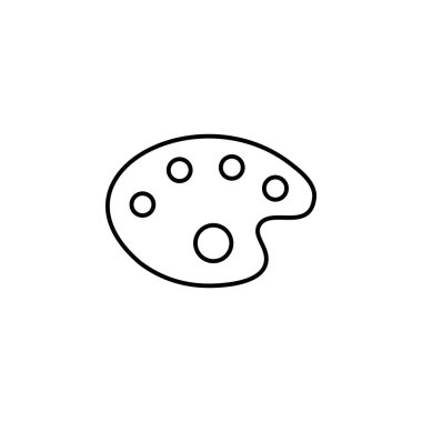 Palet Sanat Simgesi Vektörünü Boya