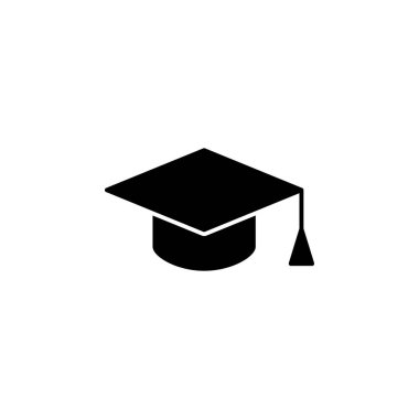 Mortarboard Akademik Mezuniyet Simgesi Vektörü