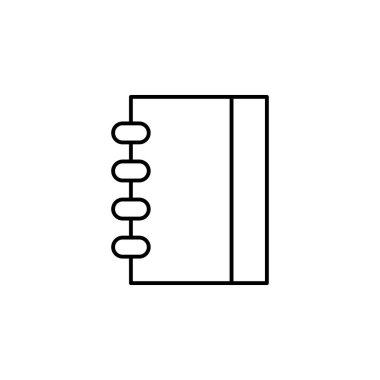 Not Defteri Günlük Yaz Simgesi Vektörü