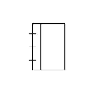 Not Defteri Günlük Yaz Simgesi Vektörü