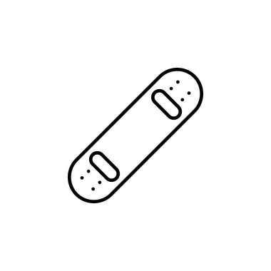 Snowboard Kar Sporu Simgesi Vektörü