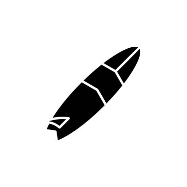 Sörf tahtası Sahili Simge Vektörü