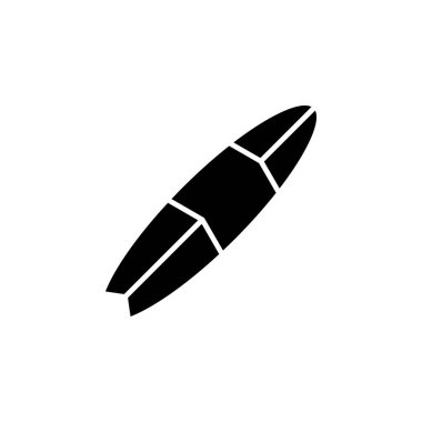 Sörf tahtası Sahili Simge Vektörü