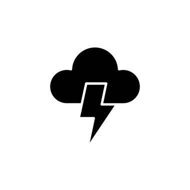 Fırtınalı Fırtına Hava Simgesi Vektörü