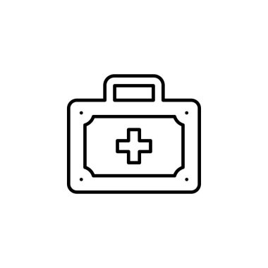 İlk yardım kiti simge vektör