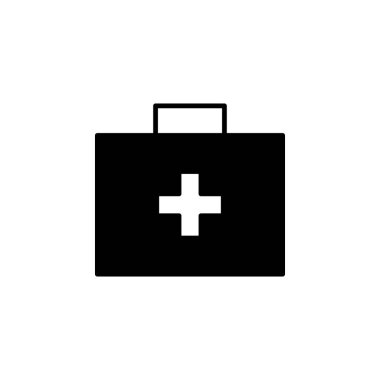 İlk yardım kiti simge vektör