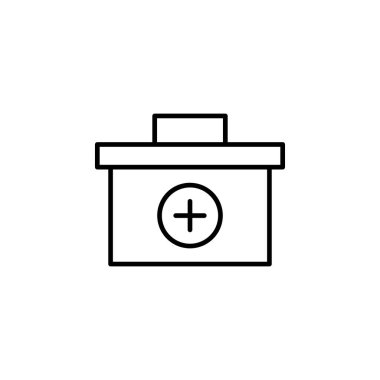 İlk yardım kiti simge vektör