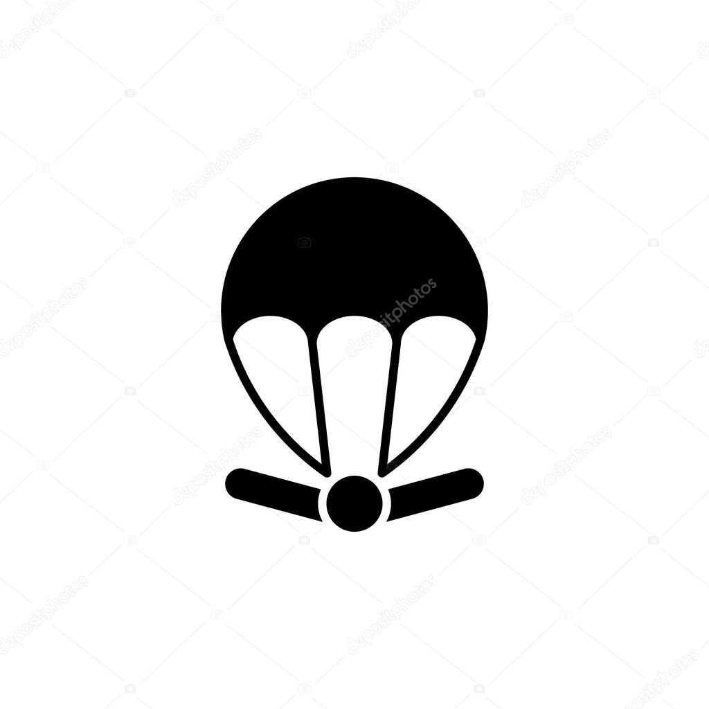 Skydiving Jump Adventure Icon Vector
