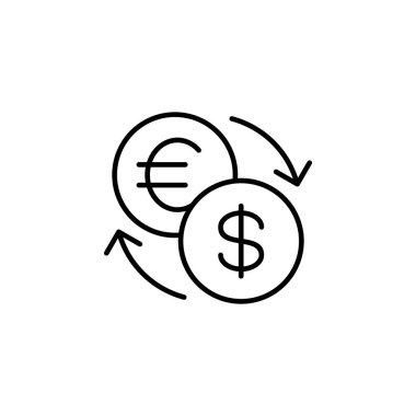 Para Takası Para Simgesi Vektörü