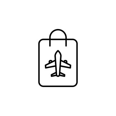 Vergisiz Alışveriş Torbası Simge Vektörü