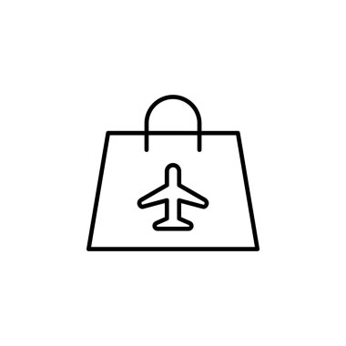 Vergisiz Alışveriş Torbası Simge Vektörü