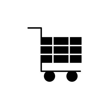 Alışveriş Arabası Perakende Simgesi Vektörü