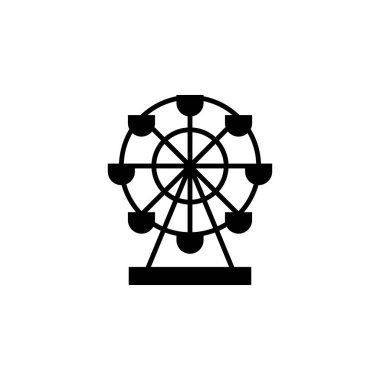 Tema Parkı Eğlence Simgesi Vektörü