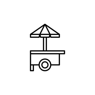 Sokak Yemeği Simgesi Vektörü