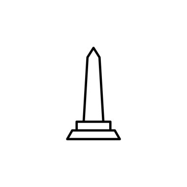 Anıt Tarihi Yapı Simgesi Simgesi Vektörü