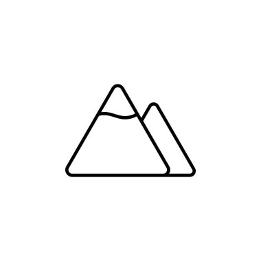 Dağ Zirvesi Simge Vektörü