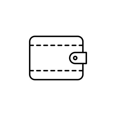 Cüzdan Para Cüzdanı Simge Vektörü