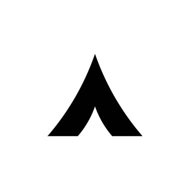 Kamp Kampı Açık Simge Vektörü