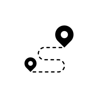 Yol Yönlendirme Simgesi Vektörü