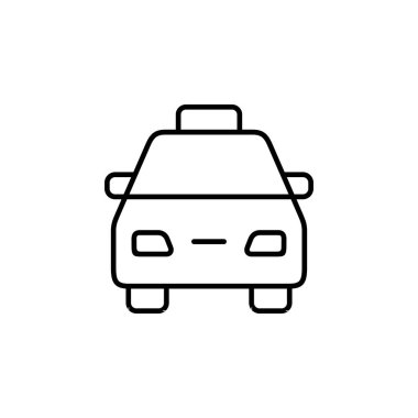 Taksi Taksi Ulaşım Simgesi Vektörü