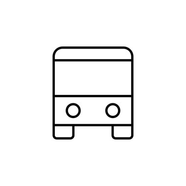 Otobüs Ulaşım Aracı Simge Vektörü