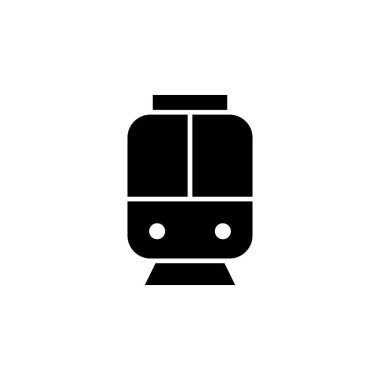 Tren Demiryolu Lokomotif Simge Vektörü