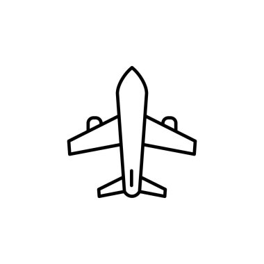 Seyahat Düzlemi Uçuş Simgesi Vektörü