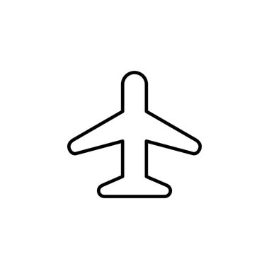 Seyahat Düzlemi Uçuş Simgesi Vektörü