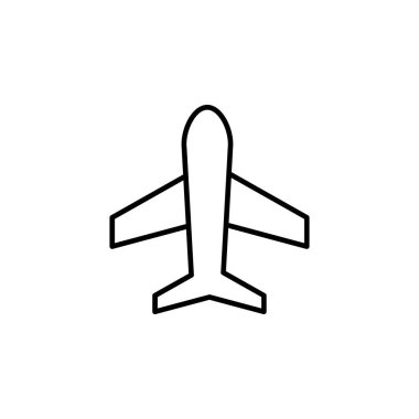Seyahat Düzlemi Uçuş Simgesi Vektörü