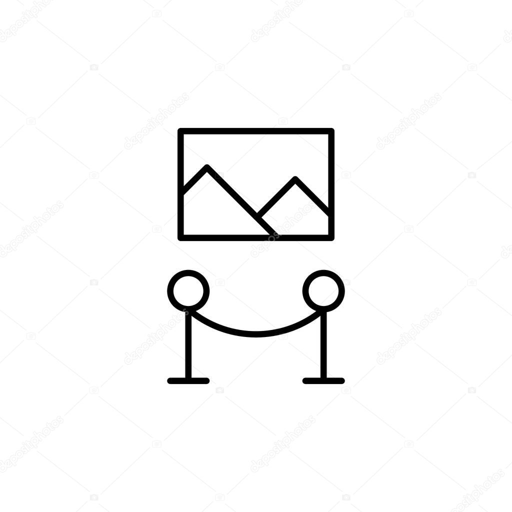 Art Gallery Exhibit Icon Vector