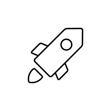 Roket Fırlatma Boşluğu Simgesi Vektörü