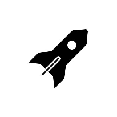 Roket Fırlatma Boşluğu Simgesi Vektörü